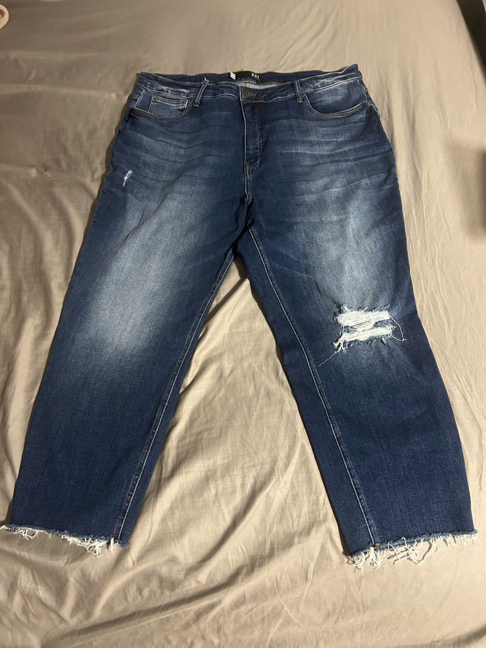 Kut from the Kloth Dark Blue Rachael High Rise Fab AB Mom Jean 20W
